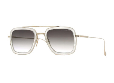 Dita FLIGHT-006-7806-V White Swirl and White Gold/Grey Gradient
