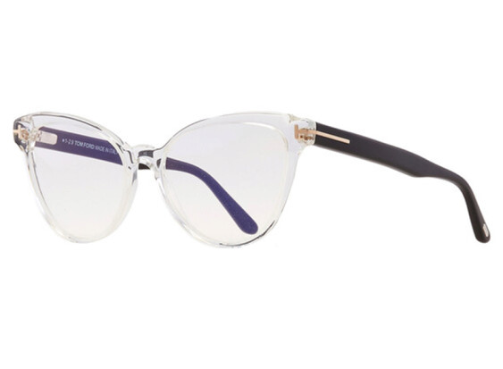 Tom Ford FT5639-B 026 Shiny Crystal with Black 54mm