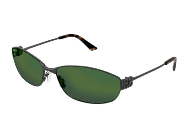 Balenciaga BB0336S 005 Grey/Green Mirror