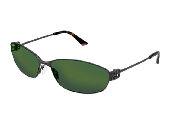 Balenciaga BB0336S 005 Grey/Green Mirror