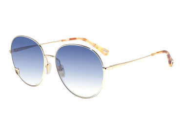 Chloe CH0027S 002 Gold/Blue Gradient Mirror