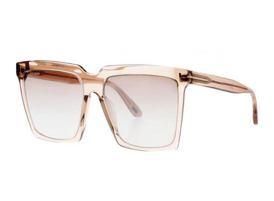 Tom Ford FT0764 57G Shiny Beige/Brown Mirror