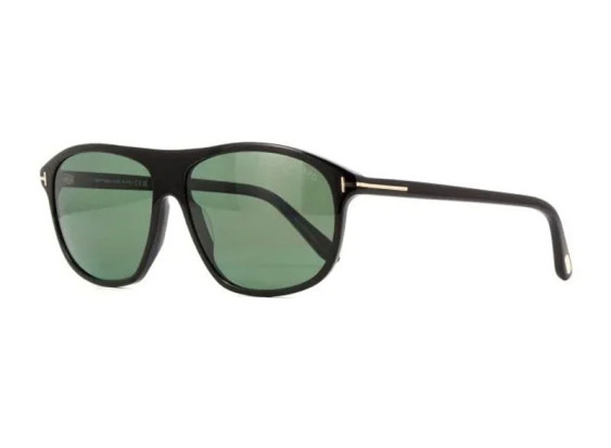 Tom Ford FT1027 01R Shiny Black/Green Polarized