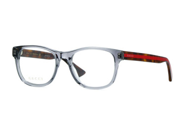 Gucci GG0004ON 004 Transparent Grey/Havana 53mm