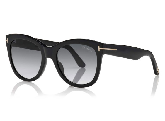 Tom Ford FT0870 01B Shiny Black/Gradient Smoke