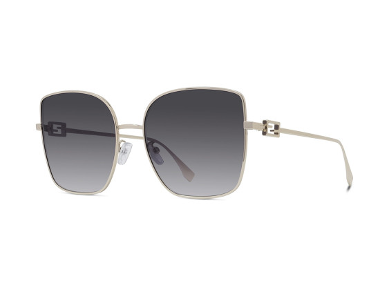 Fendi FE40013U 32B BAGUETTE Light Gold/Smoke