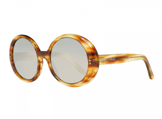 Celine CL40065F 56C Shiny Havana/Silver Mirror