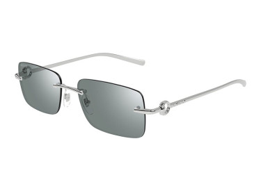 Gucci GG1703S 002 Silver/Green with Silver Mirror