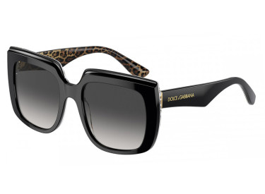 Dolce & Gabbana DG4414 32998G Black On Leopard Brown/Grey Gradient