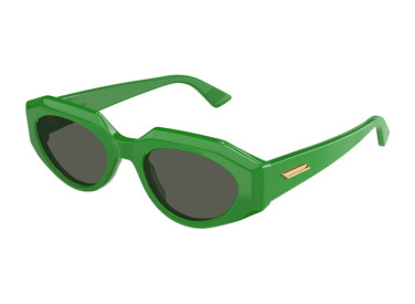 Bottega Veneta BV1031S 005 Shiny Green/Grey