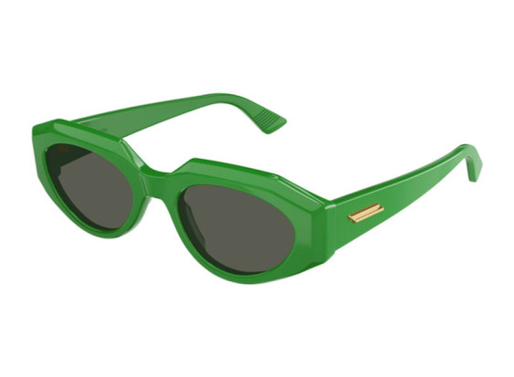 Bottega Veneta BV1031S 005 Shiny Green/Grey
