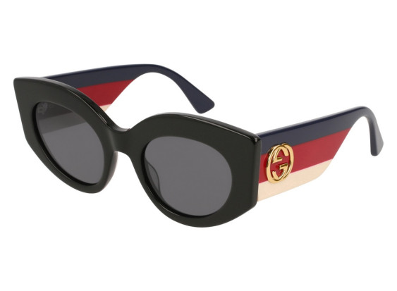 Gucci GG0275S 001 Shiny Black/Multicolor/Grey