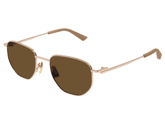 Bottega Veneta BV1301S 002 Rose Gold/Brown