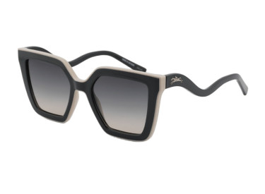 Longchamp LO792S 001 Shiny Black/Beige/Grey Gradient