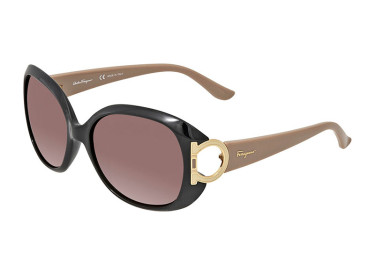 Salvatore Ferragamo SF668 001 Black/Tuape/Brown Gradient