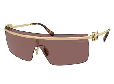 Miu Miu MU50ZS ZVN70D Shiny Pale Gold/Brown Mirror Internal Silver