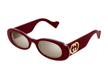 Gucci GG0517S 009 Shiny Burgundy/Brown with Light Mirror