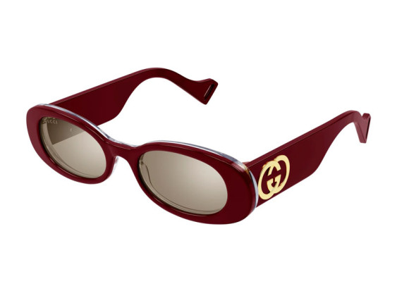 Gucci GG0517S 009 Shiny Burgundy/Brown with Light Mirror