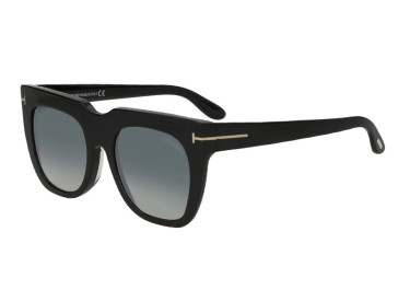 Tom Ford FT0687-F 01C Shiny Black/Smoke Mirror Gradient