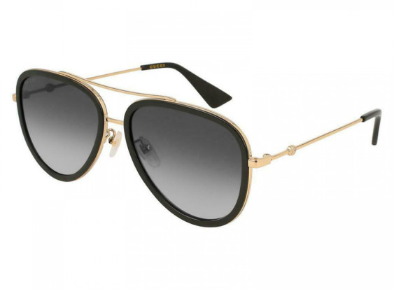 Gucci GG0062S 007 Gold Black/Grey Gradient
