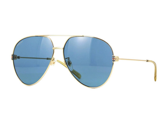 Gucci GG1280S 003 Shiny Endura Gold/Blue
