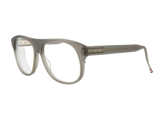 Thom Browne TB-008C-55 Satin Grey Crystal 55mm