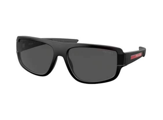 Prada Sport PS03WS DG006F Black Rubber/Dark Grey