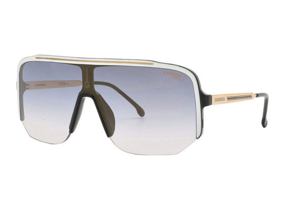 Carrera 1060/S 0CCP 1V White/Black/Blue Gradient with Gold Mirror