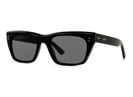 Celine CL40060F 01D Shiny Black/Smoke Polarized