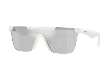 Burberry BE4480D 417269 White/Light Gray Tampo Silver Mirrored