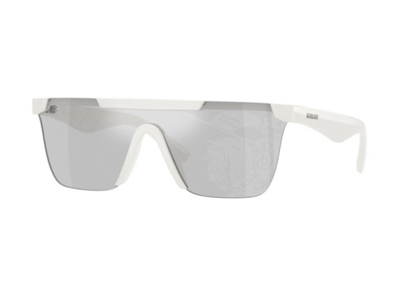 Burberry BE4480D 417269 White/Light Gray Tampo Silver Mirrored