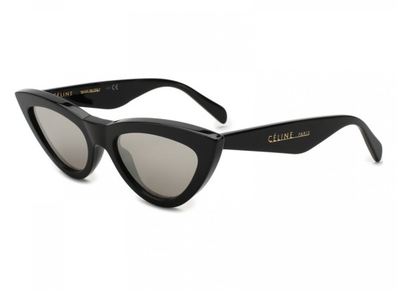 Celine CL40019I 01C Black/Silver Mirror