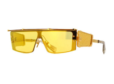 Balmain WONDER BOY III BPS-127B Gold/Grey Crystal with Gold Flakes/Amber Bronze Mirror AR