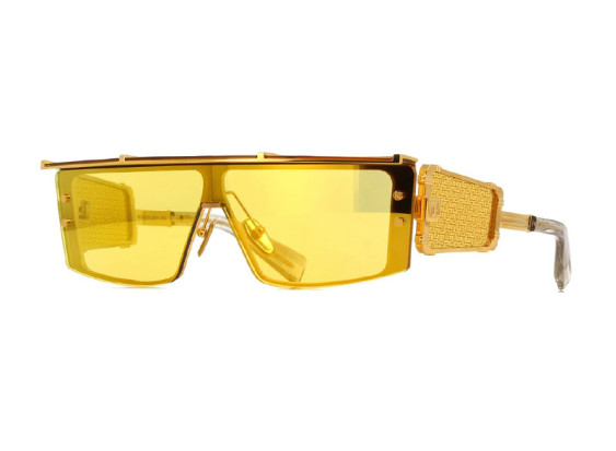 Balmain WONDER BOY III BPS-127B Gold/Grey Crystal with Gold Flakes/Amber Bronze Mirror AR