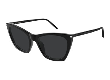 Saint Laurent SL 214 KATE THIN 001 Shiny Black/Grey
