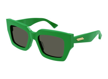 Bottega Veneta BV1212S 003 Shiny Green/Grey Toned Green