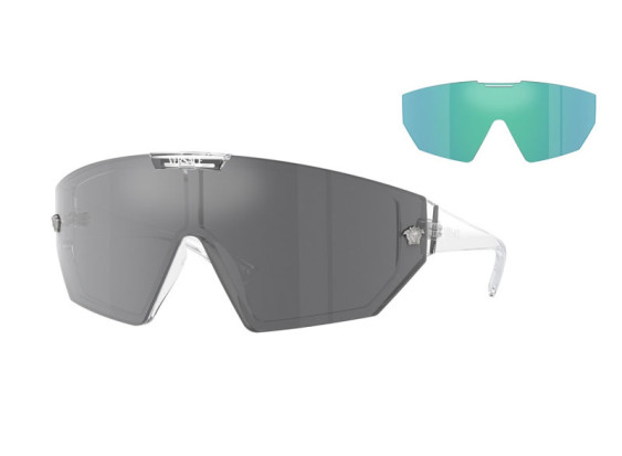 Versace VE4461 148/6V Crystal/Grey Mirror Black/Mirror Blue Violet