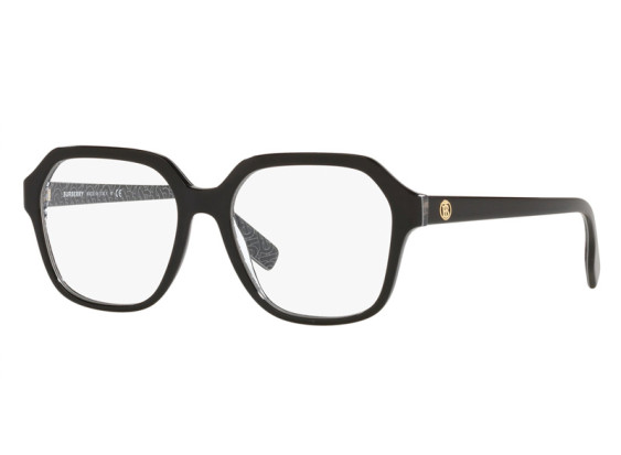 Burberry BE2358F 3977 Black/Black Print 54mm