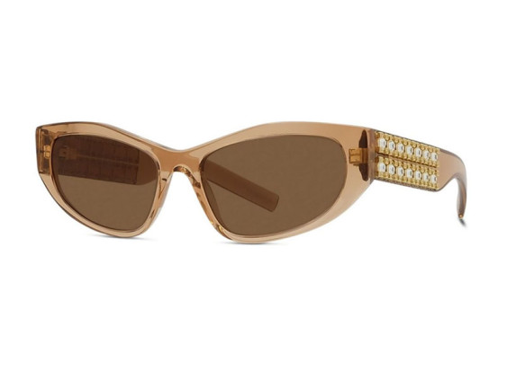 Givenchy GV40078I 42E Transparent Brown/Gold with Studs/Brown