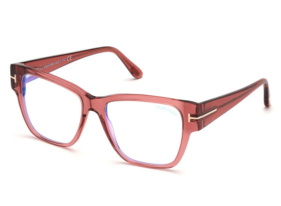 Tom Ford FT5745-B 072 Transparent Rose/Clear Blue Light Block 54mm