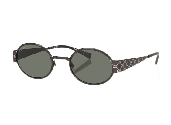 Gucci GG1854S 001 Shiny Dark Ruthenium with GG Pathern/Grey