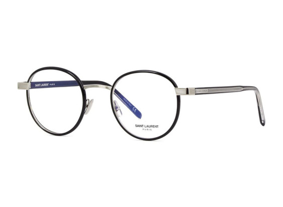 Saint Laurent SL125 001 Black/Silver 49mm