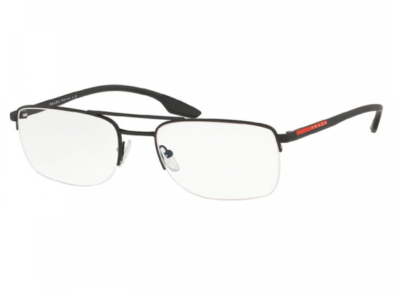 Prada Sport PS51MV DG01O1 Black Rubber 53mm