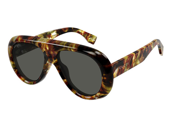 Gucci GG1909S 001 Shiny Spotted Vintage Havana/Grey