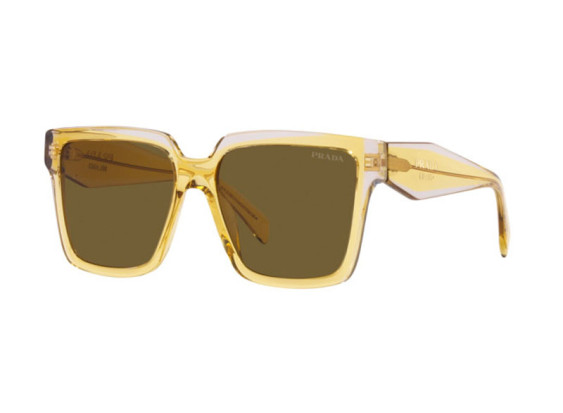 Prada PR24ZS 14I01T Ocher/Crystal Grey/Dark Brown