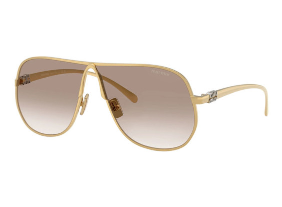 Miu Miu MUA56S 5AK90L Shiny Gold/Brown Gradient