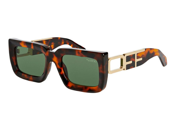Off-White OERI073 BOSTON 6055 Havana/Gold/Green