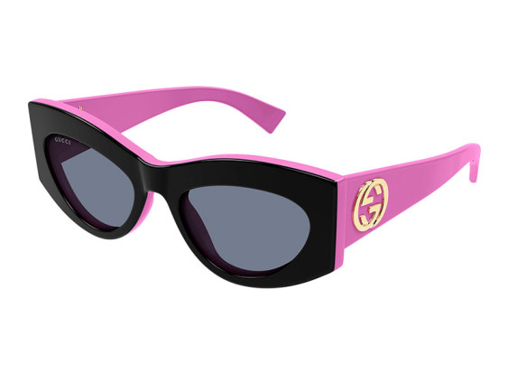Gucci GG1843S 005 Shiny Black/Fuchsia/Grey
