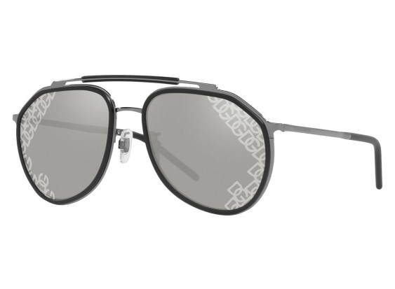 Dolce & Gabbana DG2277 04/6G Gunmetal/Matte Black/Light Grey Mirror Silver