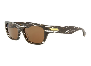 Bottega Veneta BV1143S 003 Striped Brown/Brown